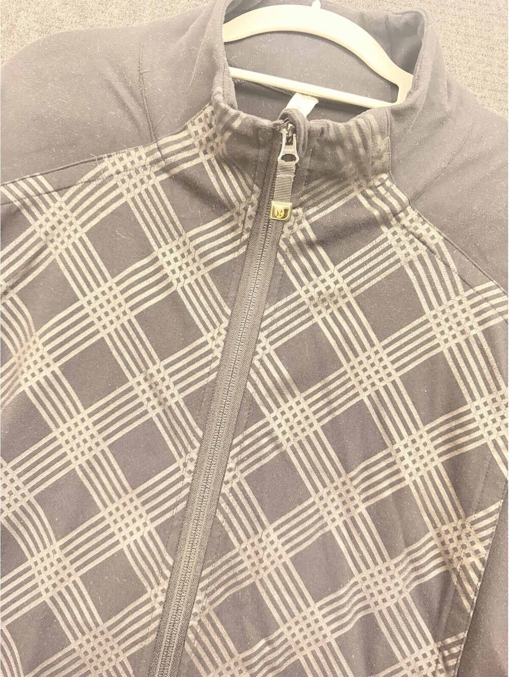 Lululemon Jacket Mens XXL Black Full Zip Track Athletic Stretch Pocket Logo
